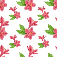Flower pattern, spring flowers