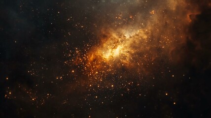 Fototapeta premium Ultra-realistic close-up of the Milky Way’s core with dense star clusters in deep space 