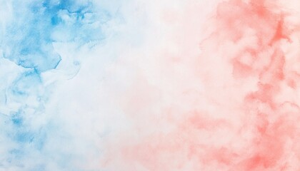 Fototapeta premium Abstract Watercolor Wash Background with Blue and Red Gradient