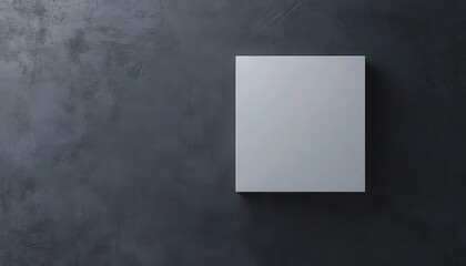 Blank Book Cover Mockup on Dark Grey Textured Background