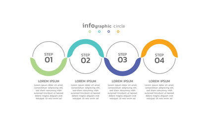 Infographic business template colorful background design