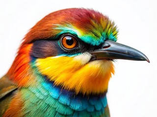 Obraz premium Elegant Bird with Sharp Beak, Bright Eyes - Low Light Wildlife Photography