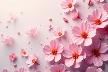 Subtle, flowing floral motif across a soft surface Elegant and understated, ideal for backgrounds , plant, nature