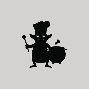 recommend clip art: Dark Fantasy Goblin Silhouette  Perfect for Stickers  T-Shirts