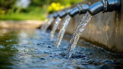 A water sanitation project improving public health.