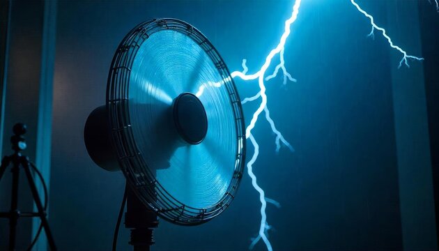 The wonderful dance of electric fans and lightning - Powered by Adobe