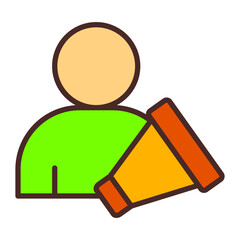 Obraz premium Film Director Vector Icon Design