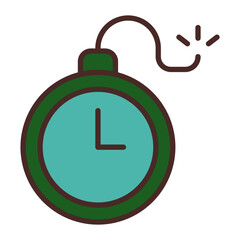 Time Bomb Vector Icon Design