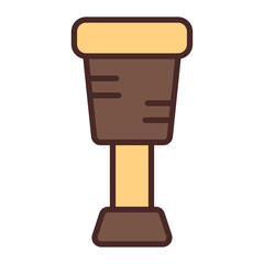Pirate Leg Vector Icon Design
