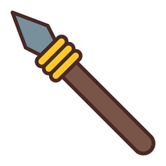 Javelin Spear Vector Icon Design