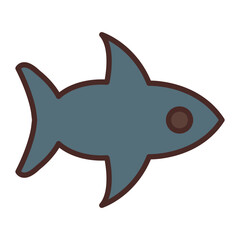 Shark Vector Icon Design