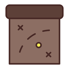 Treasure Map Vector Icon Design