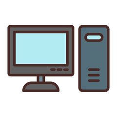 Computer Vector Icon Design