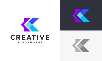 initial k vector logo	