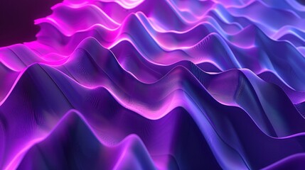 Fototapeta premium Abstract Purple and Blue Wave Pattern