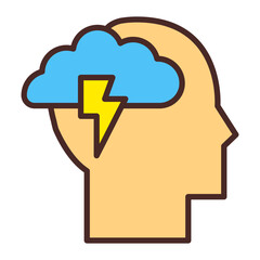 Anxiety Vector Icon Design