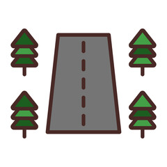 Roadside Vector Icon Design