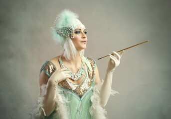 1920s Flapper with Cigarette Holder