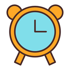 Alarm Clock Vector Icon Design