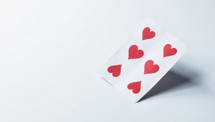 Fototapeta na wymiar Close-up of a flipped-over playing card on white background , texture, poker