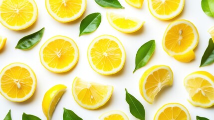 A close up of a bunch of lemons with their peels and slices