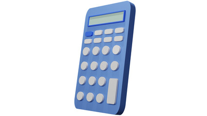 3d side calculator illustration design