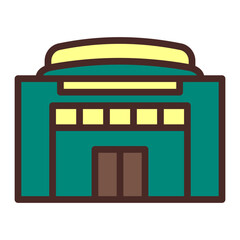 Community Center Vector Icon Design