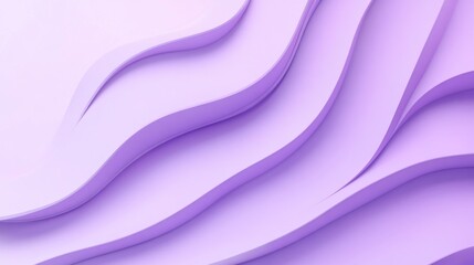 Abstract, layered, wavy, pastel purple design