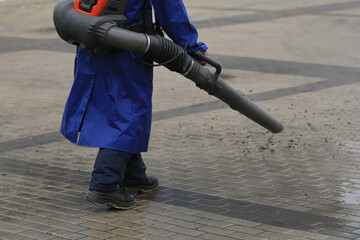 worker with a shovel