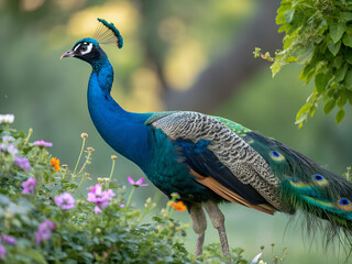 Obraz premium Animal photography - indian peafowl