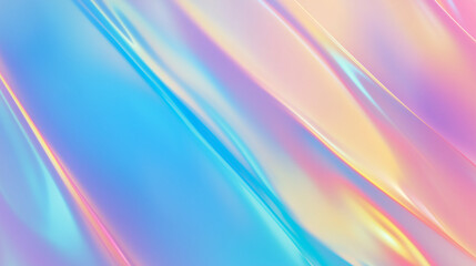 Obraz premium Holographic Gradient Background with Smooth Iridescent Color Transitions. Luminescent texture.