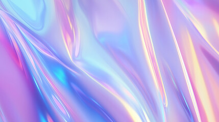 Holographic Gradient Background with Smooth Iridescent Color Transitions. Luminescent texture.