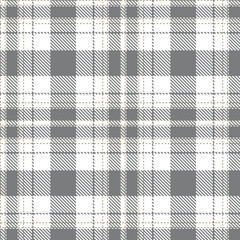 Modern Seamless Tartan in Bright White tones Textile Design Variant 2079