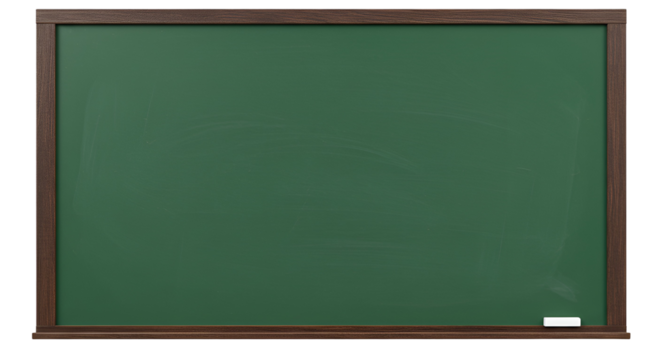 Empty green board with wooden frame,science, business, retro, wooden, wood isolated on white background. For copy space or text