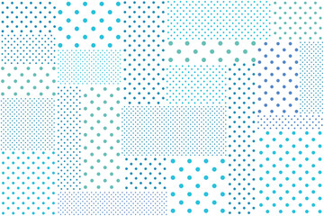 水玉模様の四角形