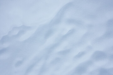 Deep-snow surface, directly above aerial view, full-frame background