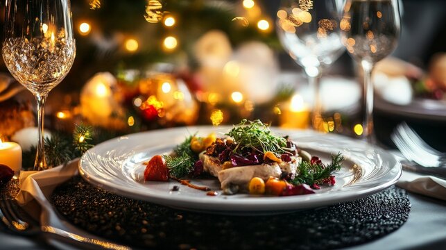 Elegant Fine Dining with Artistic Plating