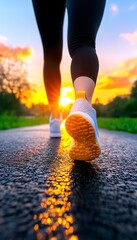 Runner Sunset Path