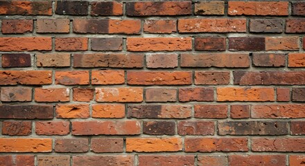 Obraz premium Rustic Red Brick Wall Texture Warm Light. AI Generated