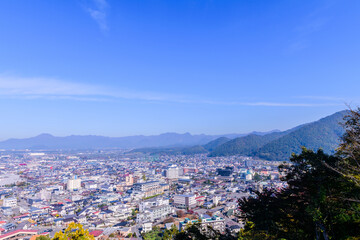 将棋の町 天童を展望
