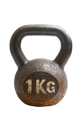 Isolated One Kilogram Kettlebell