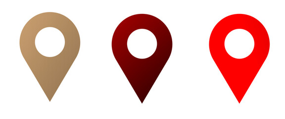 New location map icons. location marker. location 