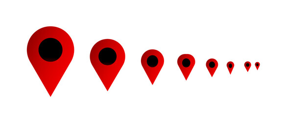 New location map icons. location marker. location pin
