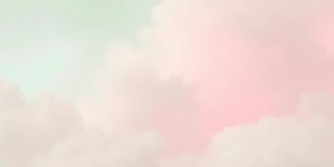 Sage green to pale pink vertical cloud bands; soft, fluffy texture, romantic, background