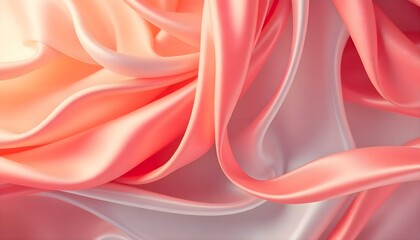 Obraz premium a close up of a pink and white fabric