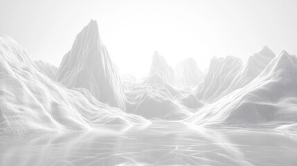 snowy mountain landscape