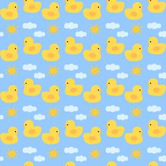 Fototapeta premium seamless pattern with duck