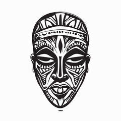 African Style Mask Image vector. African Style Mask Stock Illustrations
