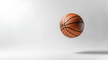 New orange basketball ball isolated on white