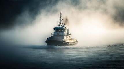 Misty Harbor Tugboat